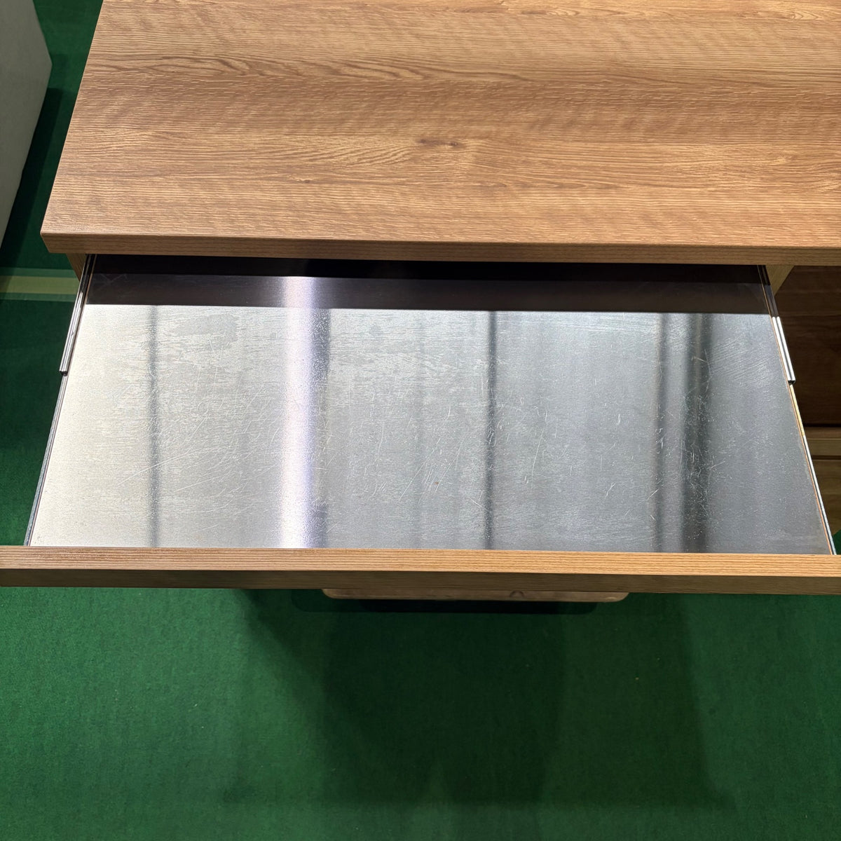 中古 食器棚 カウンタータイプ ブラウン
