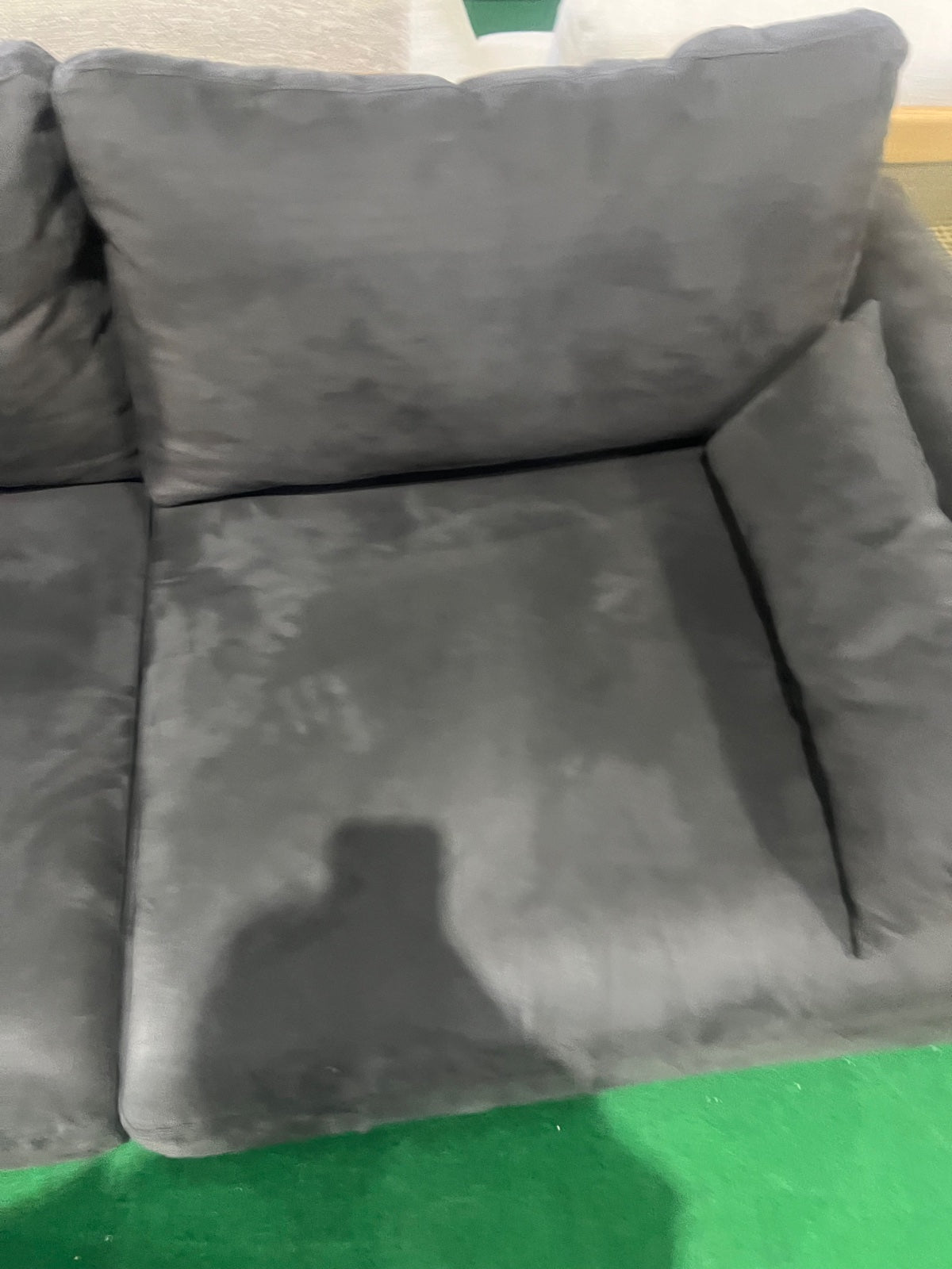 中古 ソファ 2-3人掛け グレー 写真7