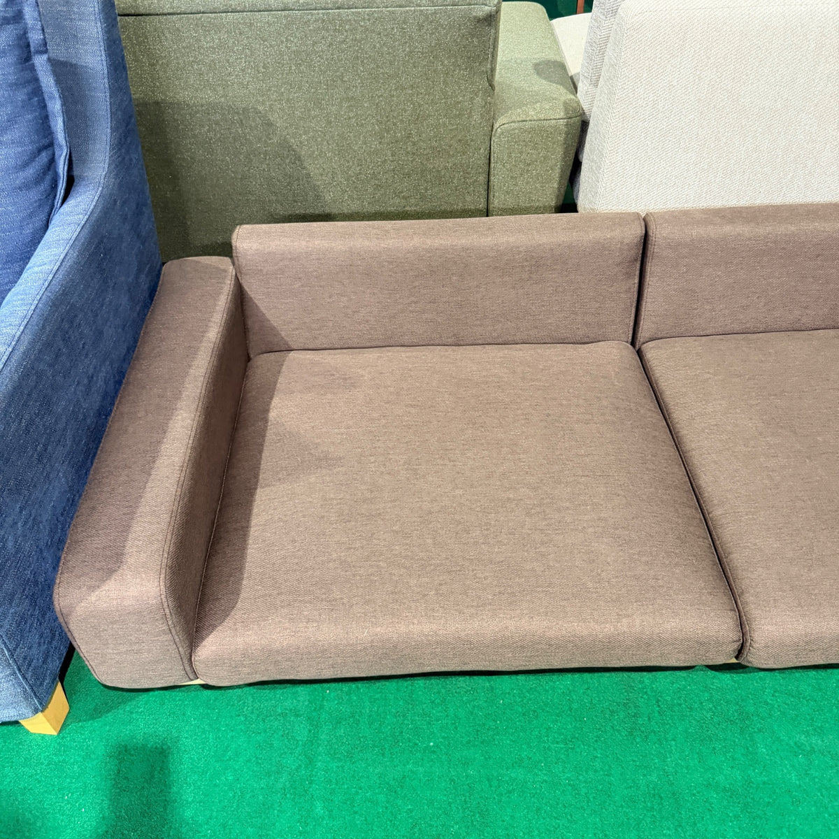 中古 ソファ 2-3人掛け ブラウン