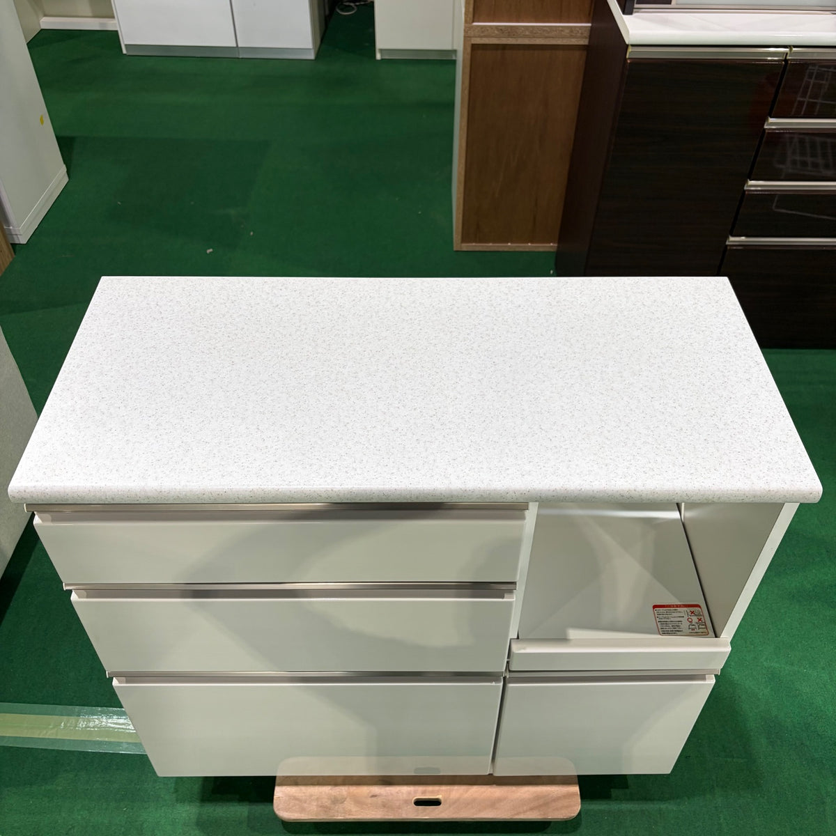 中古 食器棚 カウンタータイプ ホワイト 写真7