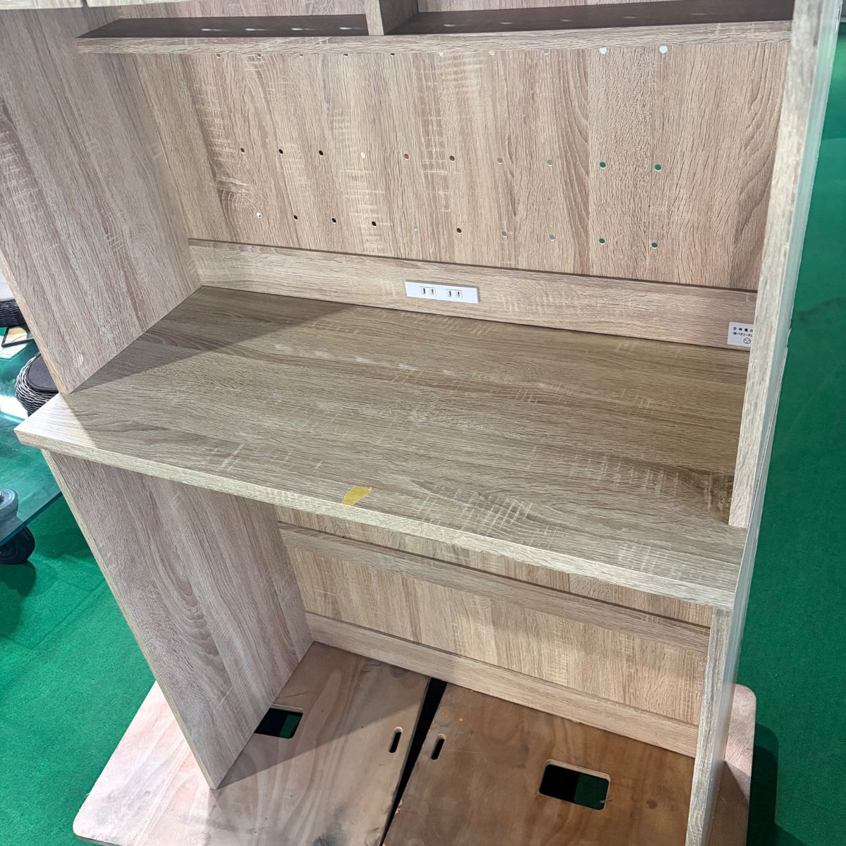 中古 食器棚 ミドルタイプ(幅81~139cm) ベージュ