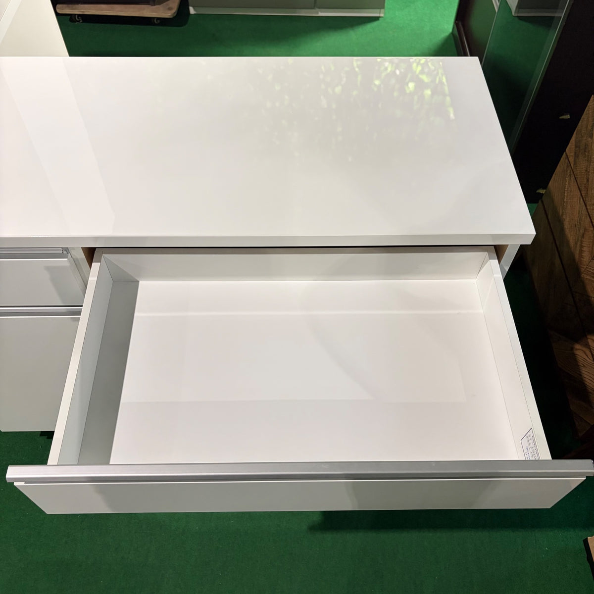 中古 食器棚 カウンタータイプ ホワイト