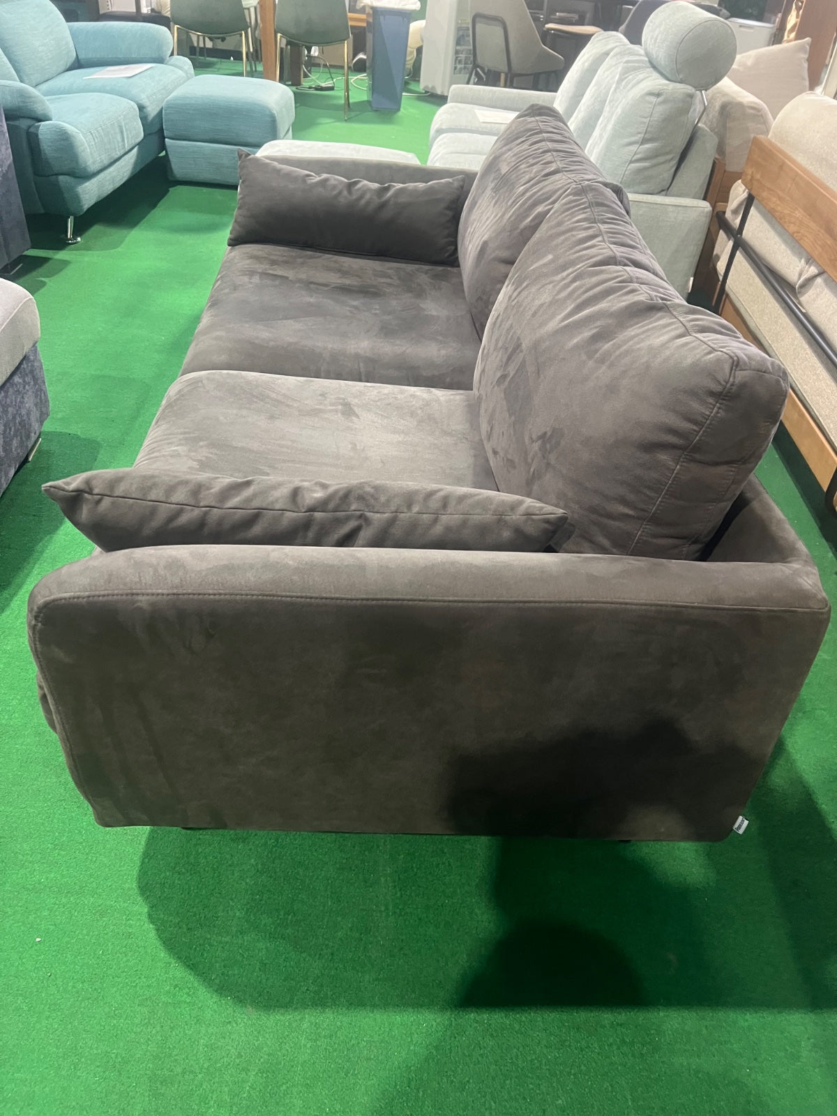 中古 ソファ 2-3人掛け グレー