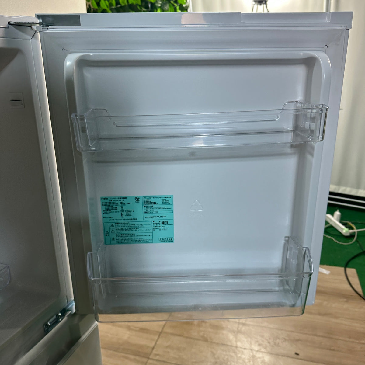 中古 冷蔵庫 Haier JR-NF121B 121L 2023年製