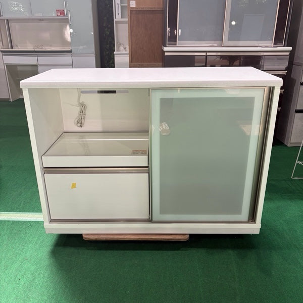 中古 食器棚 カウンタータイプ ホワイト 写真2