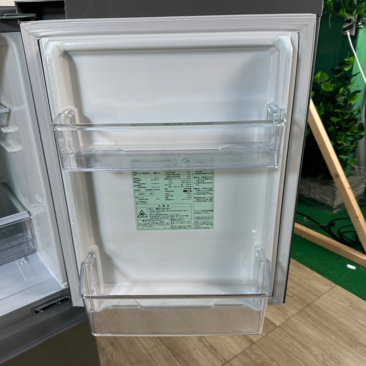 中古 冷蔵庫 AQUA AQR-13K 126L 2021年製 写真7