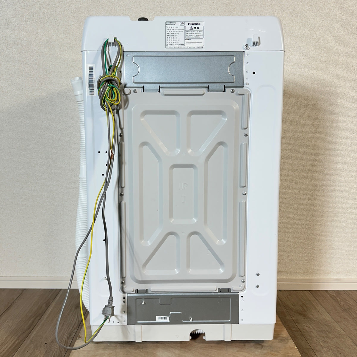 中古 縦型洗濯機 Hisense HW-55E4W 5kg 2025年製 写真5