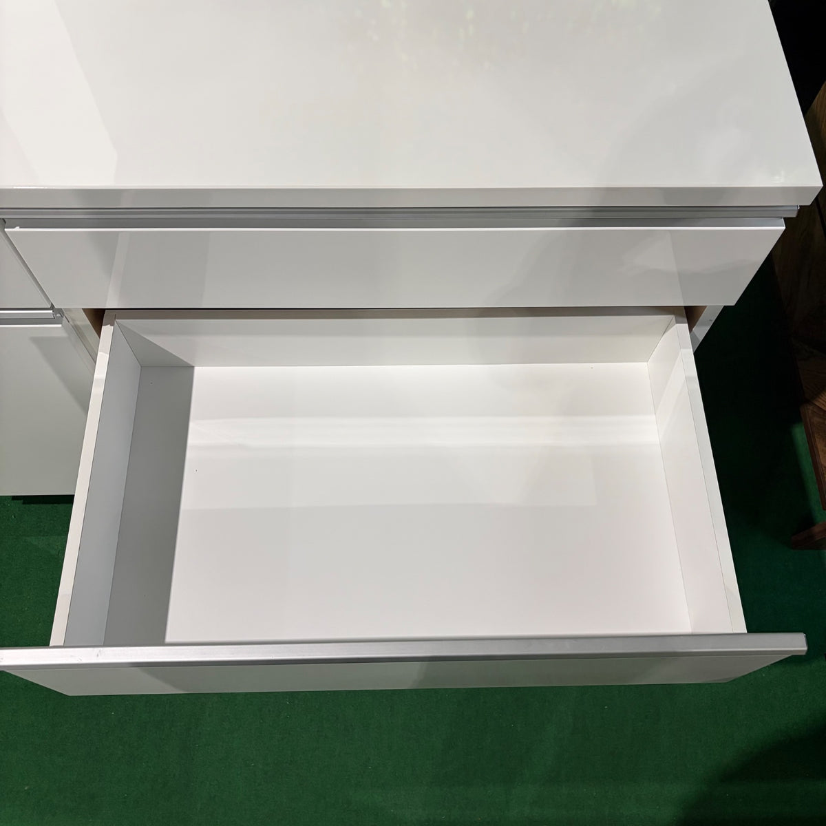 中古 食器棚 カウンタータイプ ホワイト