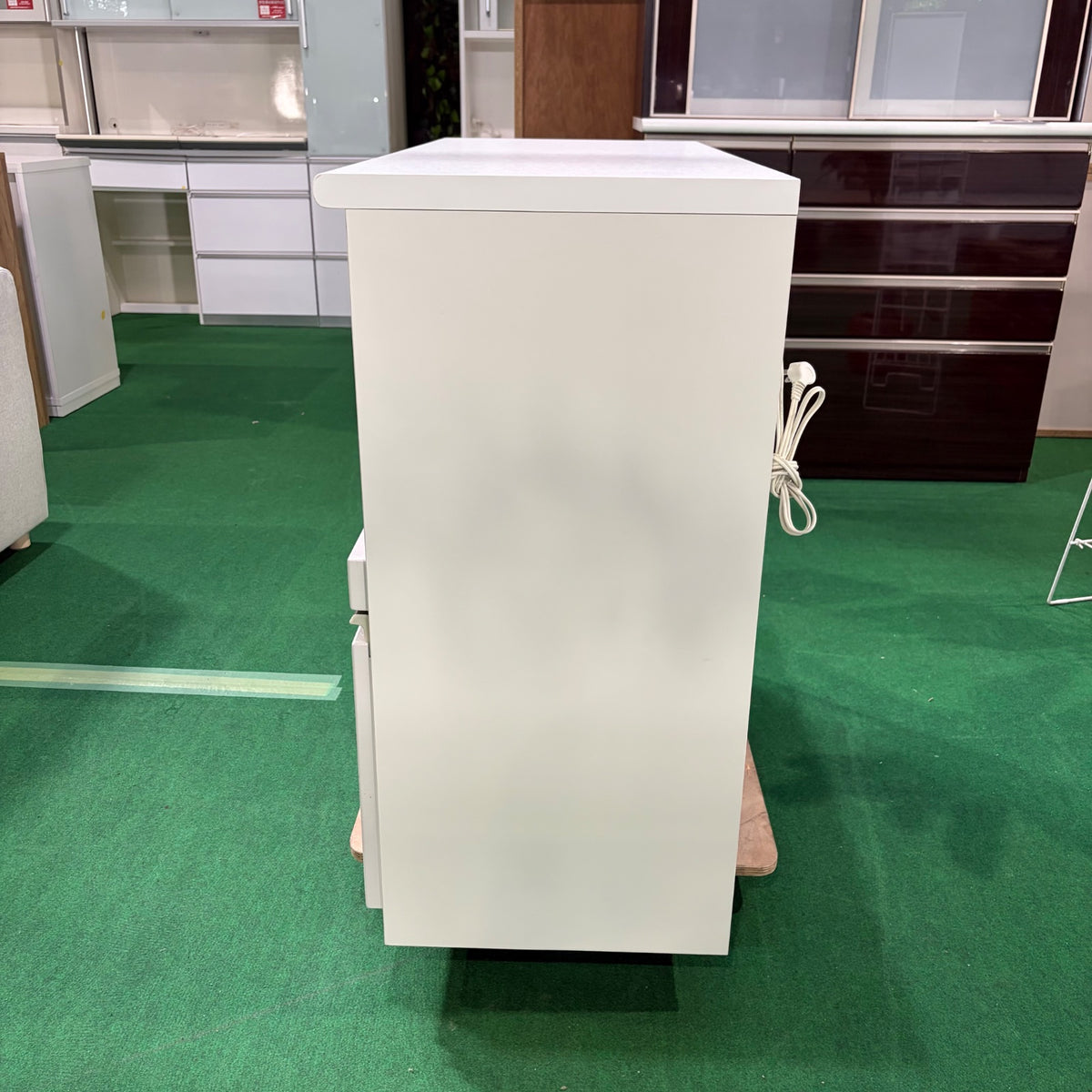 中古 食器棚 カウンタータイプ ホワイト