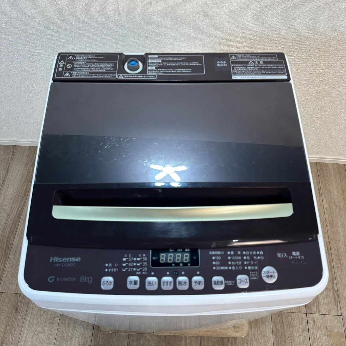 中古 縦型洗濯機 Hisense HW-DG80C 8kg 2024年製