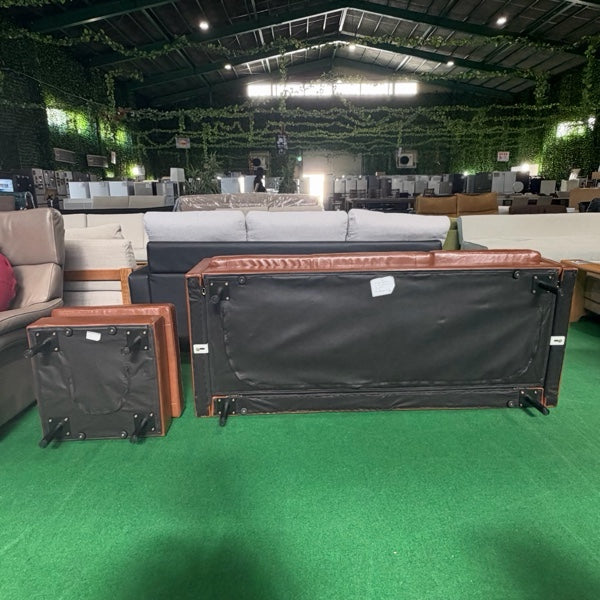 中古 ソファ カウチ ブラウン