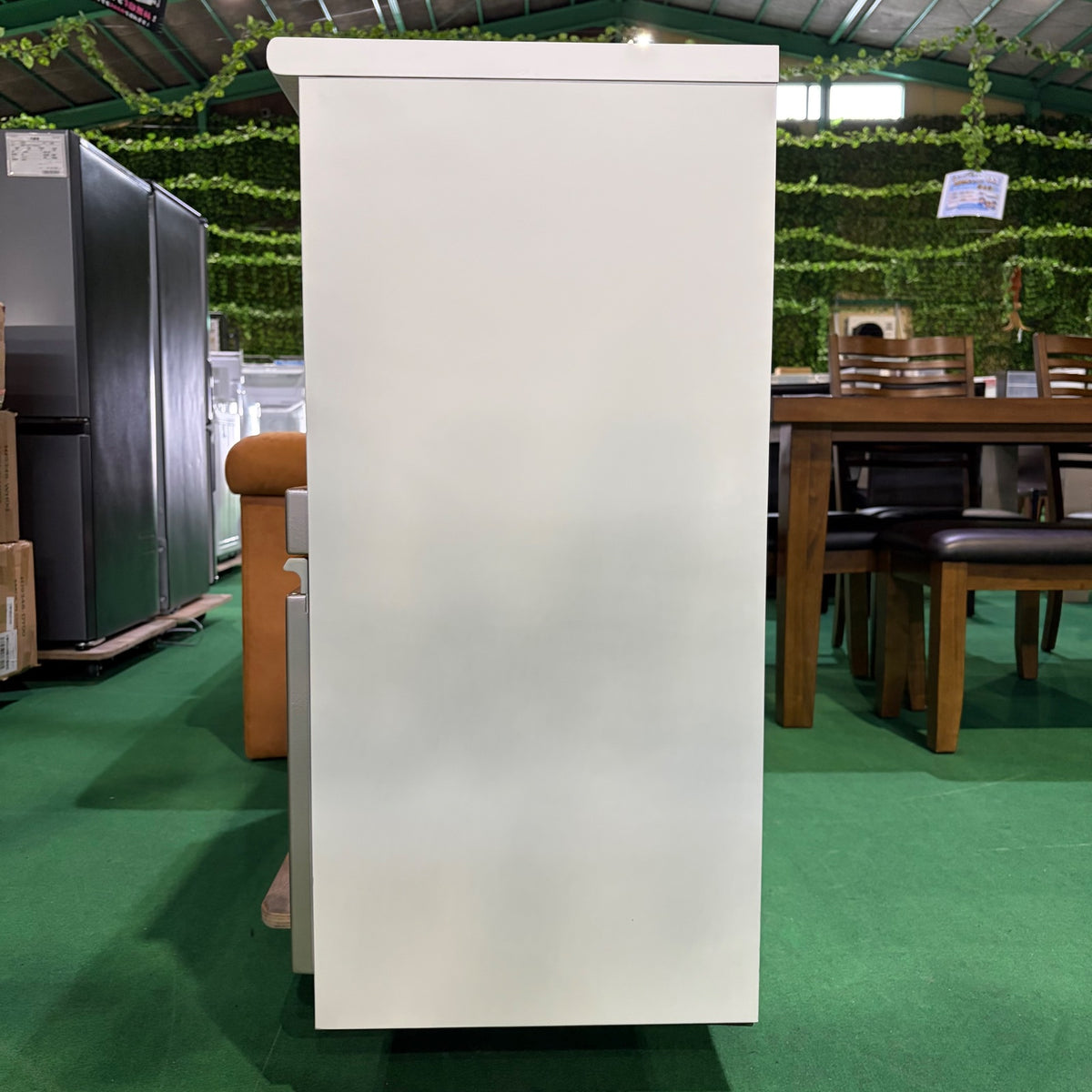 中古 食器棚 カウンタータイプ ホワイト