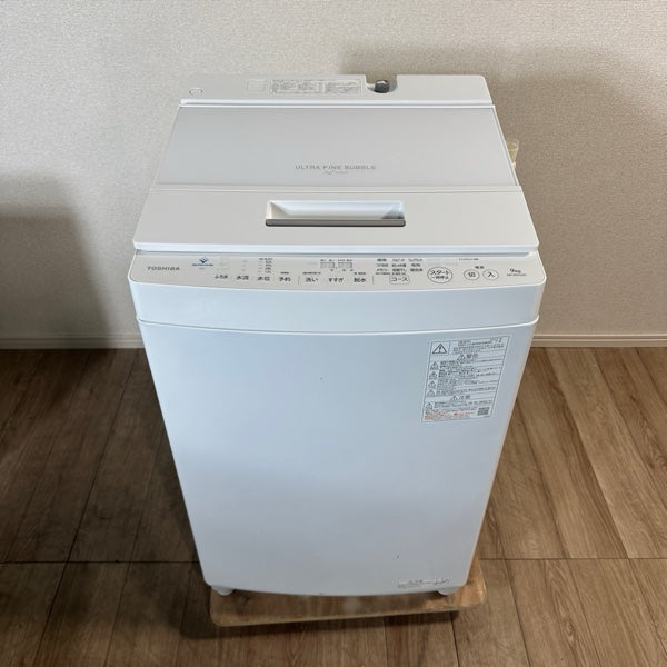 中古 縦型洗濯機 TOSHIBA AW-9DH2 9kg 2022年製 写真2