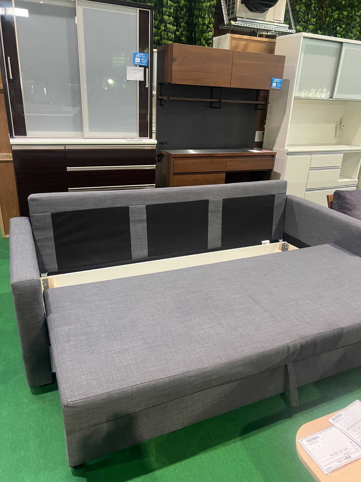中古 ソファ 2-3人掛け グレー