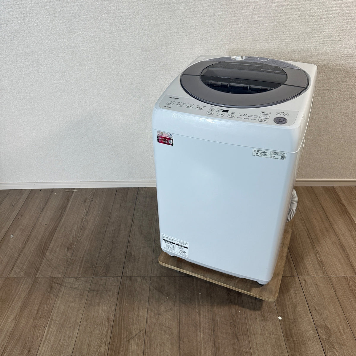 中古 縦型洗濯機 SHARP ES-GV8G 8kg 2023年製 写真1