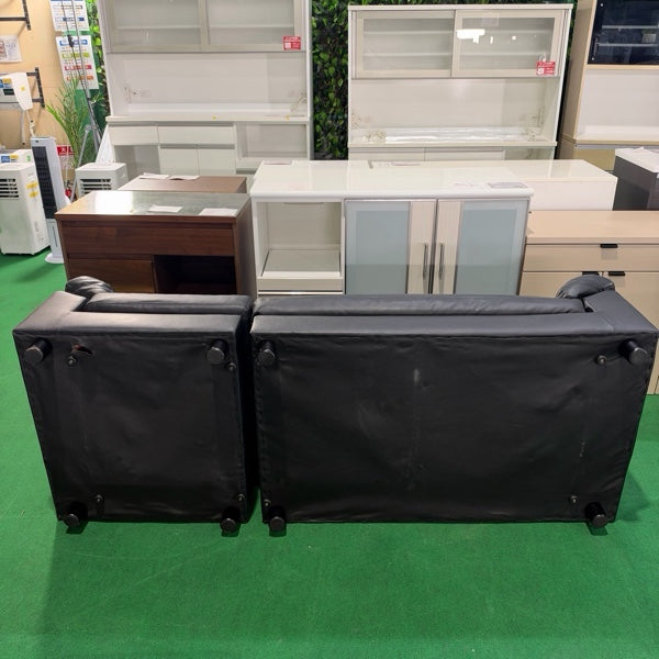 中古 ソファ カウチ ブラック 写真6