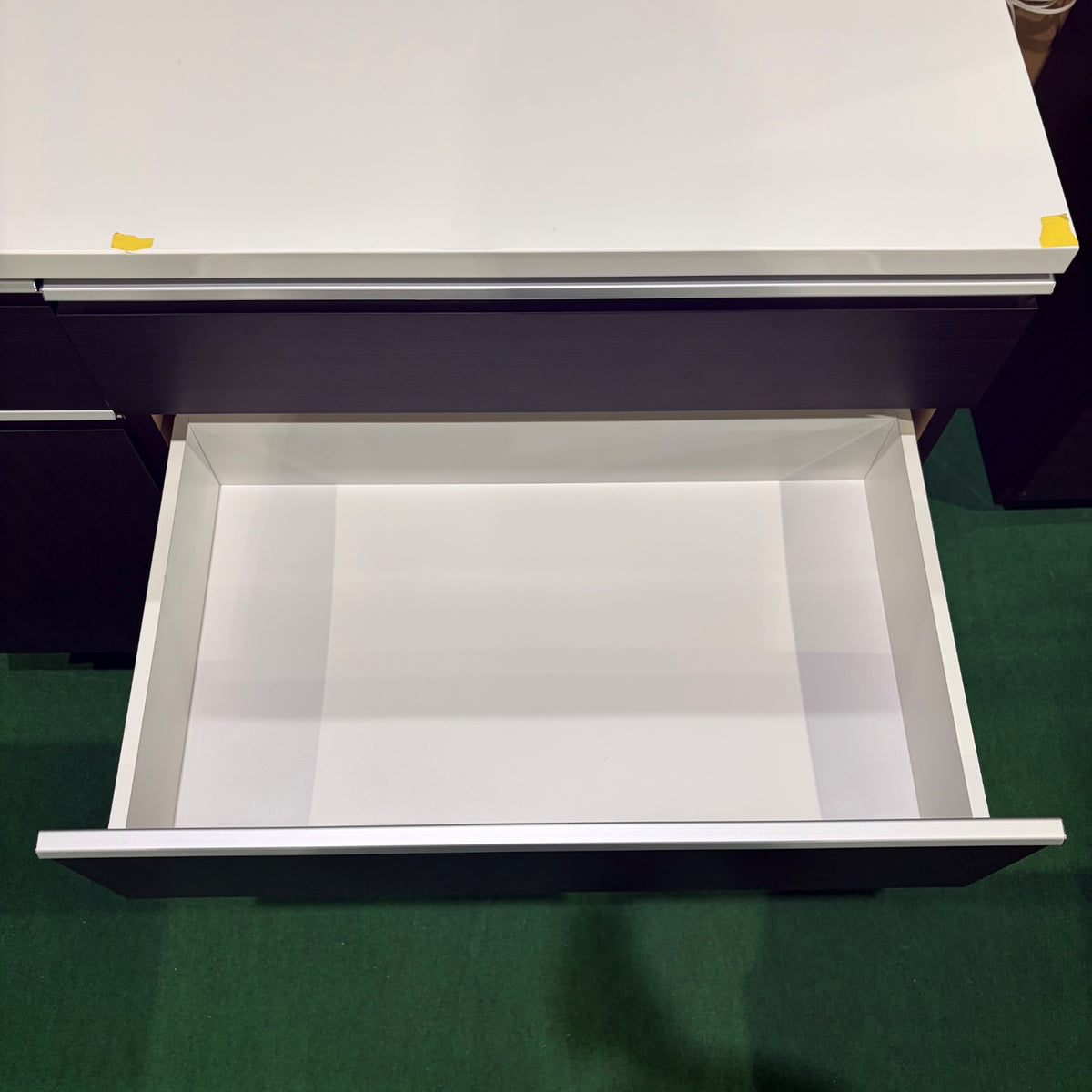 中古 食器棚 カウンタータイプ ブラウン