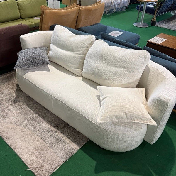 中古 ソファ 2-3人掛け ホワイト 写真1