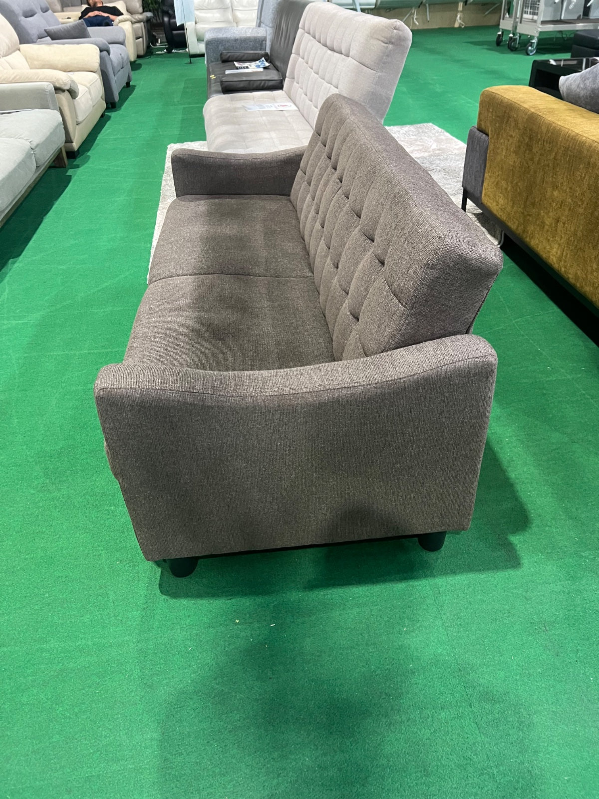 中古 ソファ 2-3人掛け ブラウン