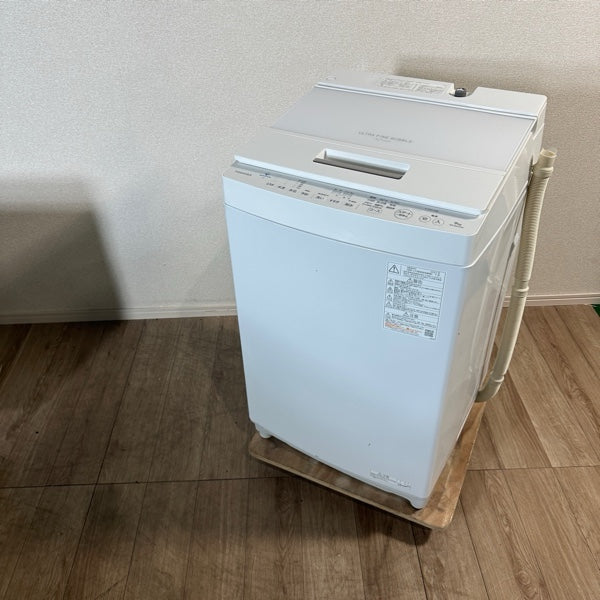 中古 縦型洗濯機 TOSHIBA AW-9DH2 9kg 2022年製 写真1