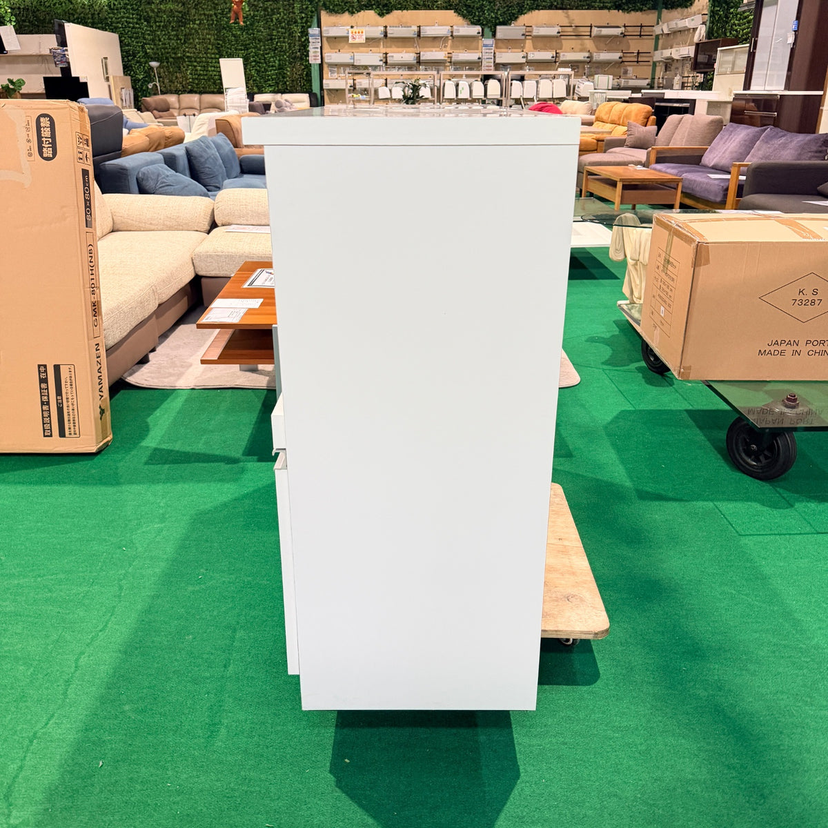 中古 食器棚 カウンタータイプ ホワイト 写真3