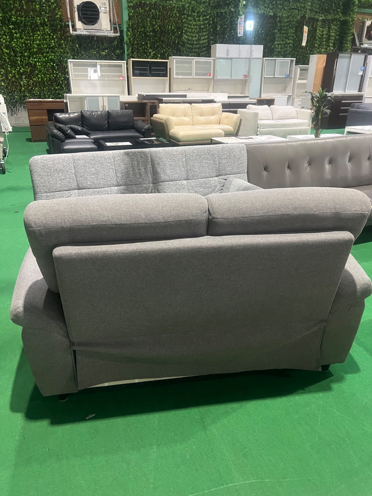 中古 ソファ 2-3人掛け グレー