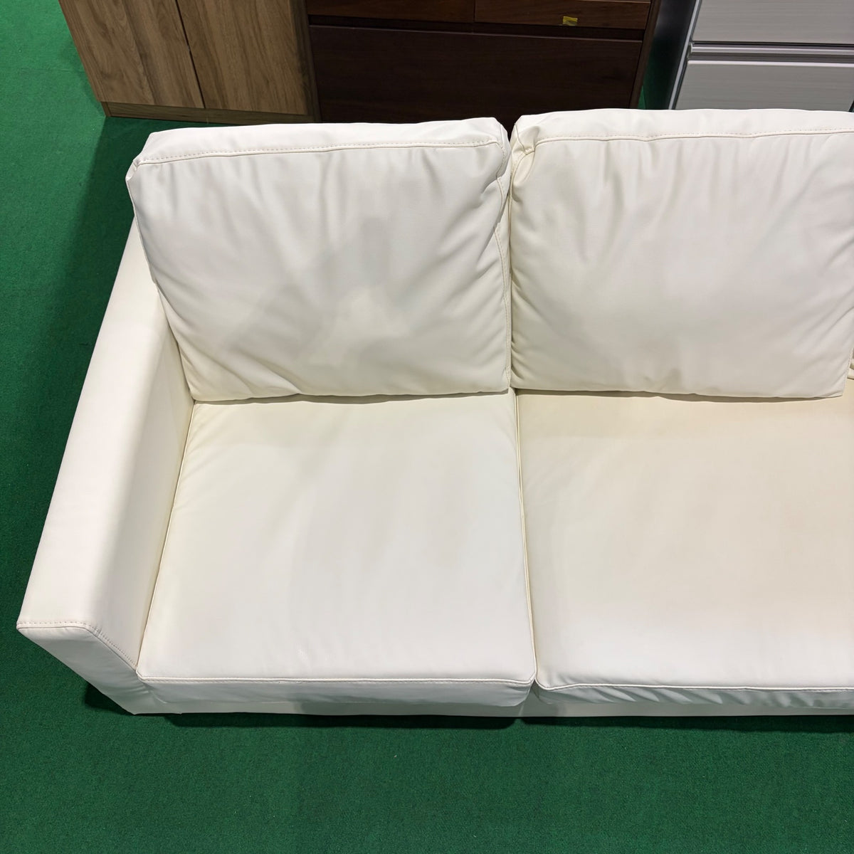 中古 ソファ 2-3人掛け ホワイト 写真7