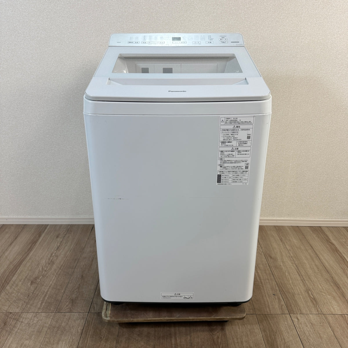 中古 縦型洗濯機 Panasonic NA-FA120V5 12kg 2022年製 写真2