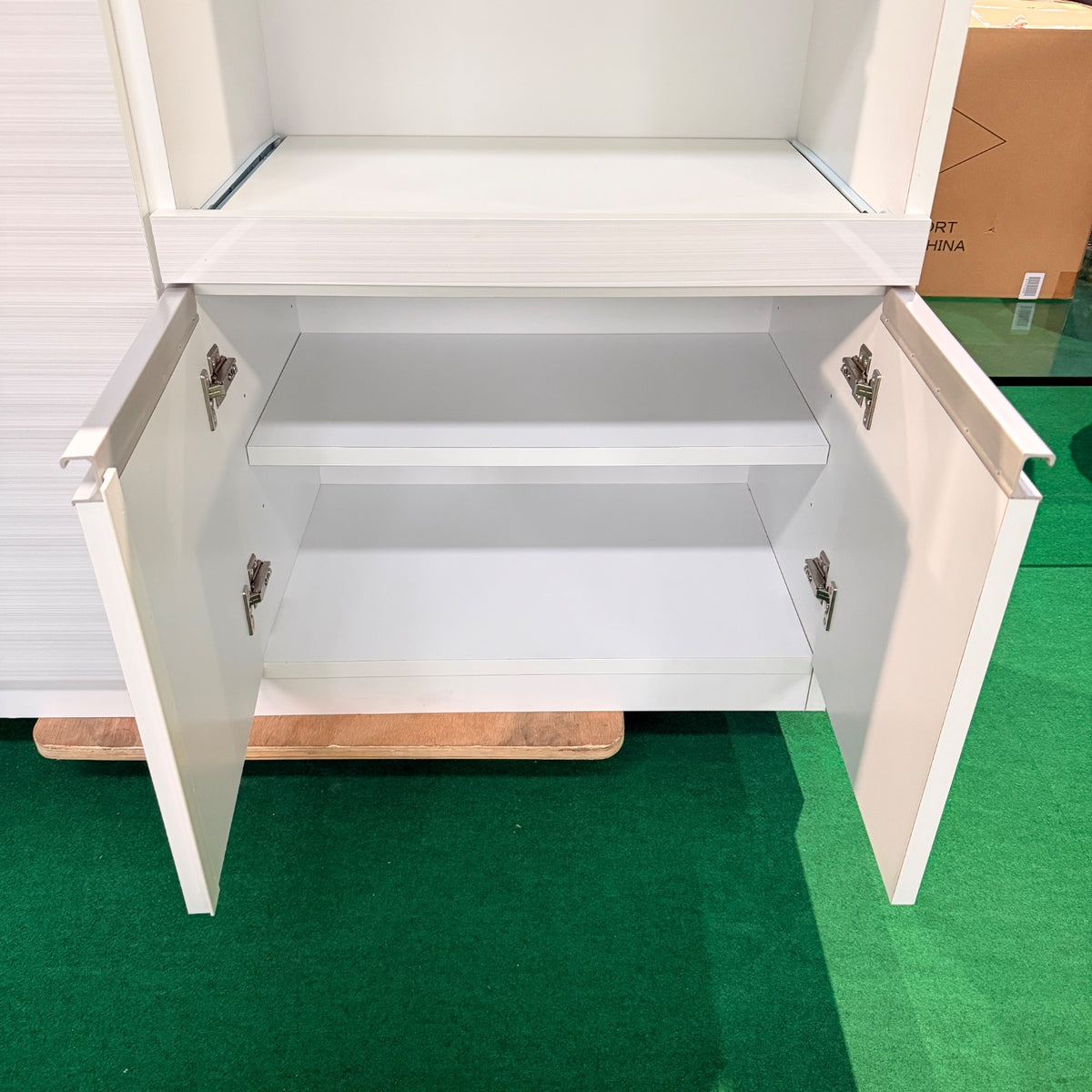 中古 食器棚 カウンタータイプ ホワイト 写真9