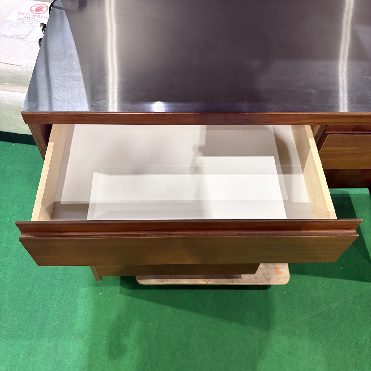 中古 食器棚 スリムタイプ(幅80cm以下) ブラウン