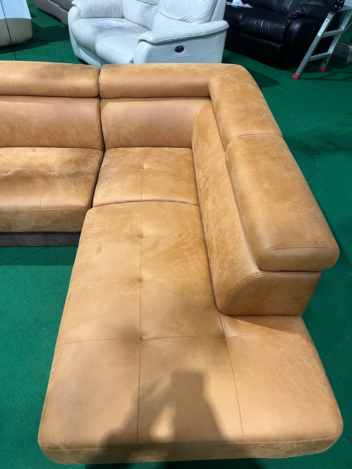 中古 ソファ カウチ キャメル