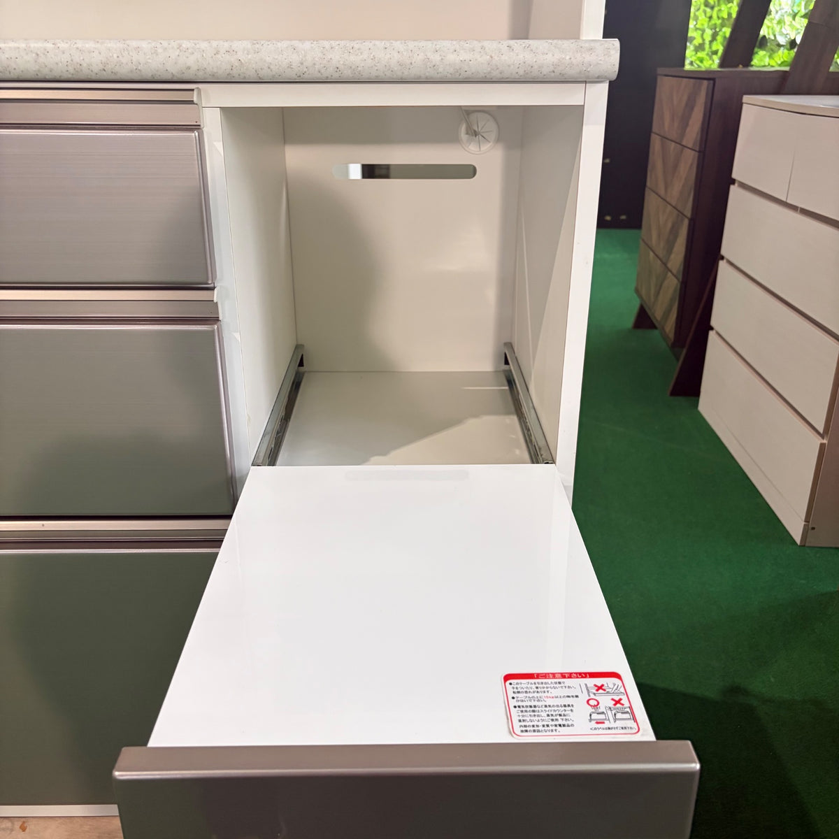 中古 食器棚 ミドルタイプ(幅81~139cm) ブラウン 写真11