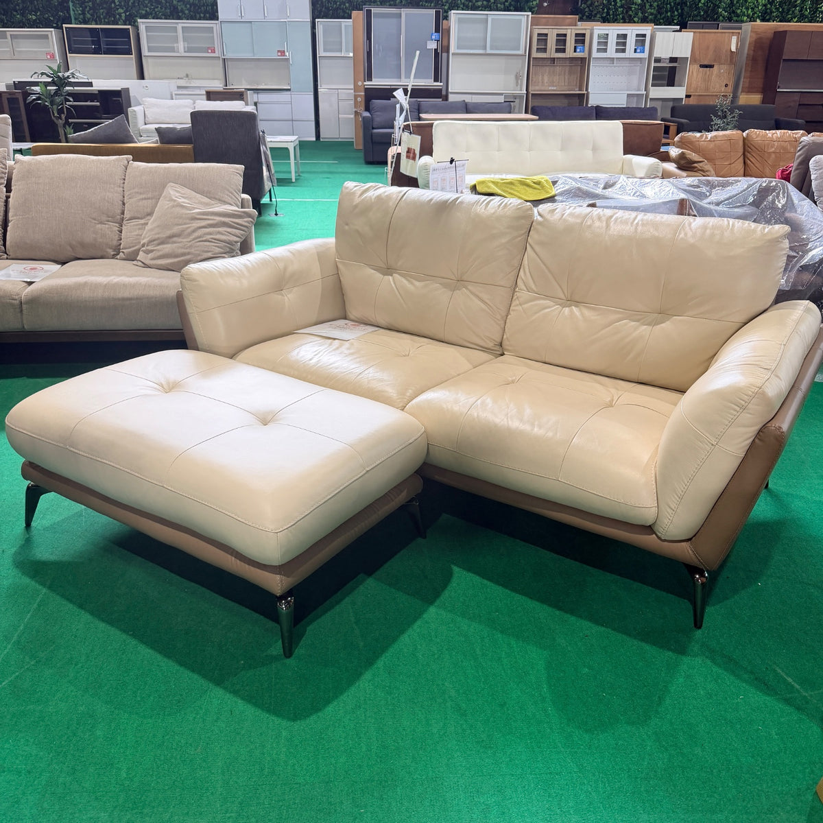 中古 ソファ カウチ ベージュ