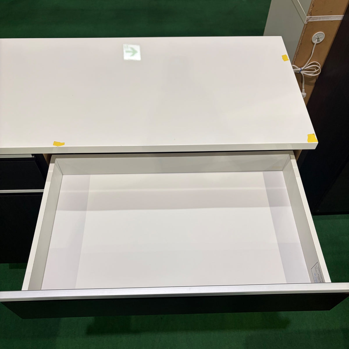 中古 食器棚 カウンタータイプ ブラウン 写真9