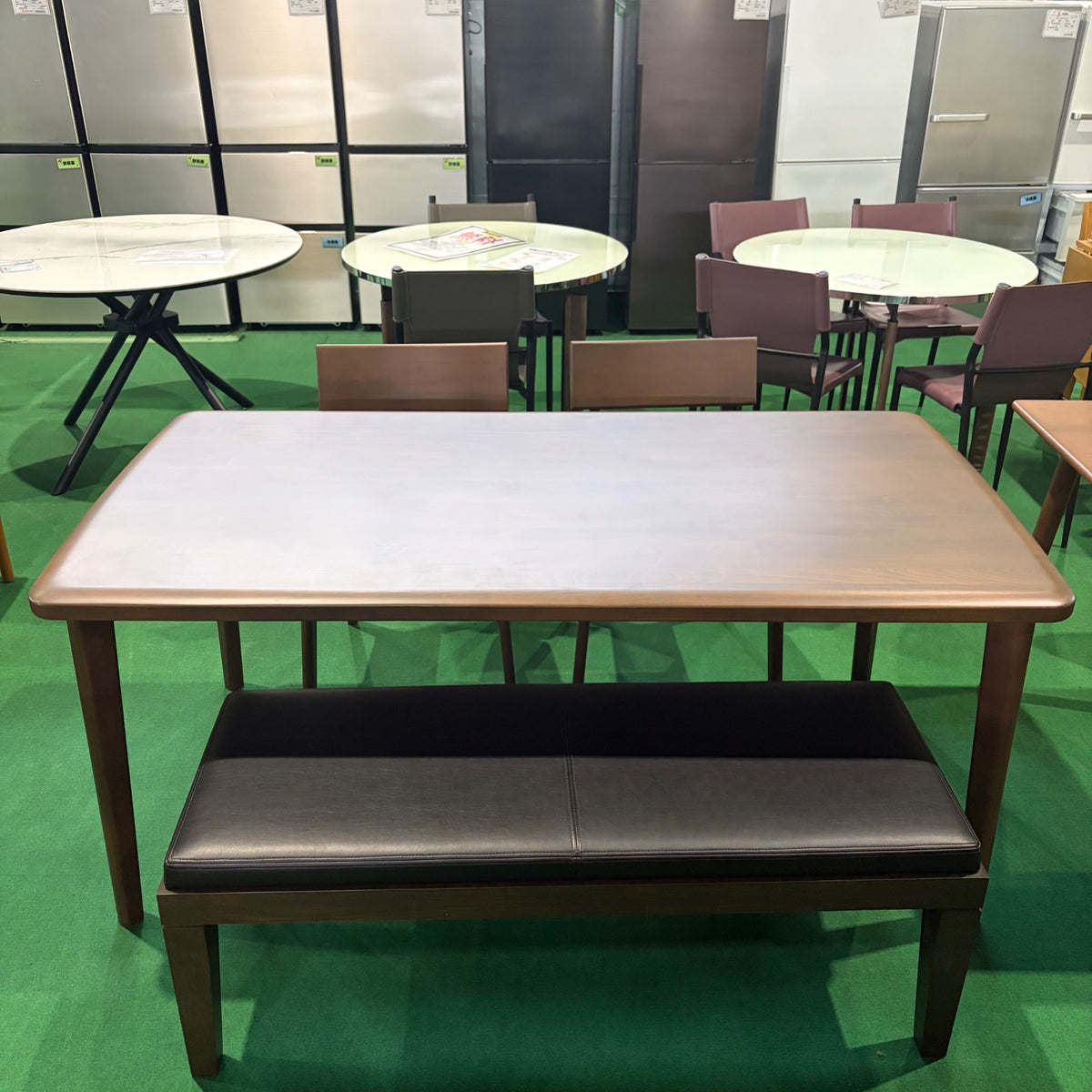 中古 ダイニングセット 4人掛け ブラウン