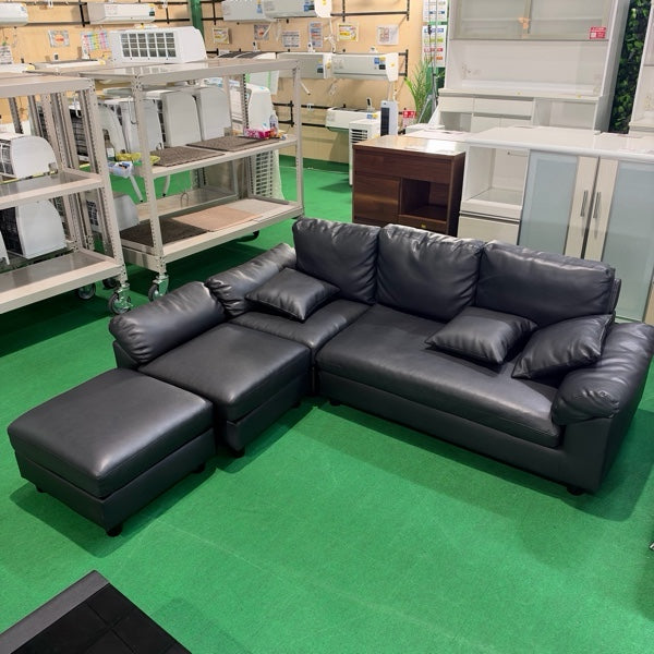 中古 ソファ カウチ ブラック