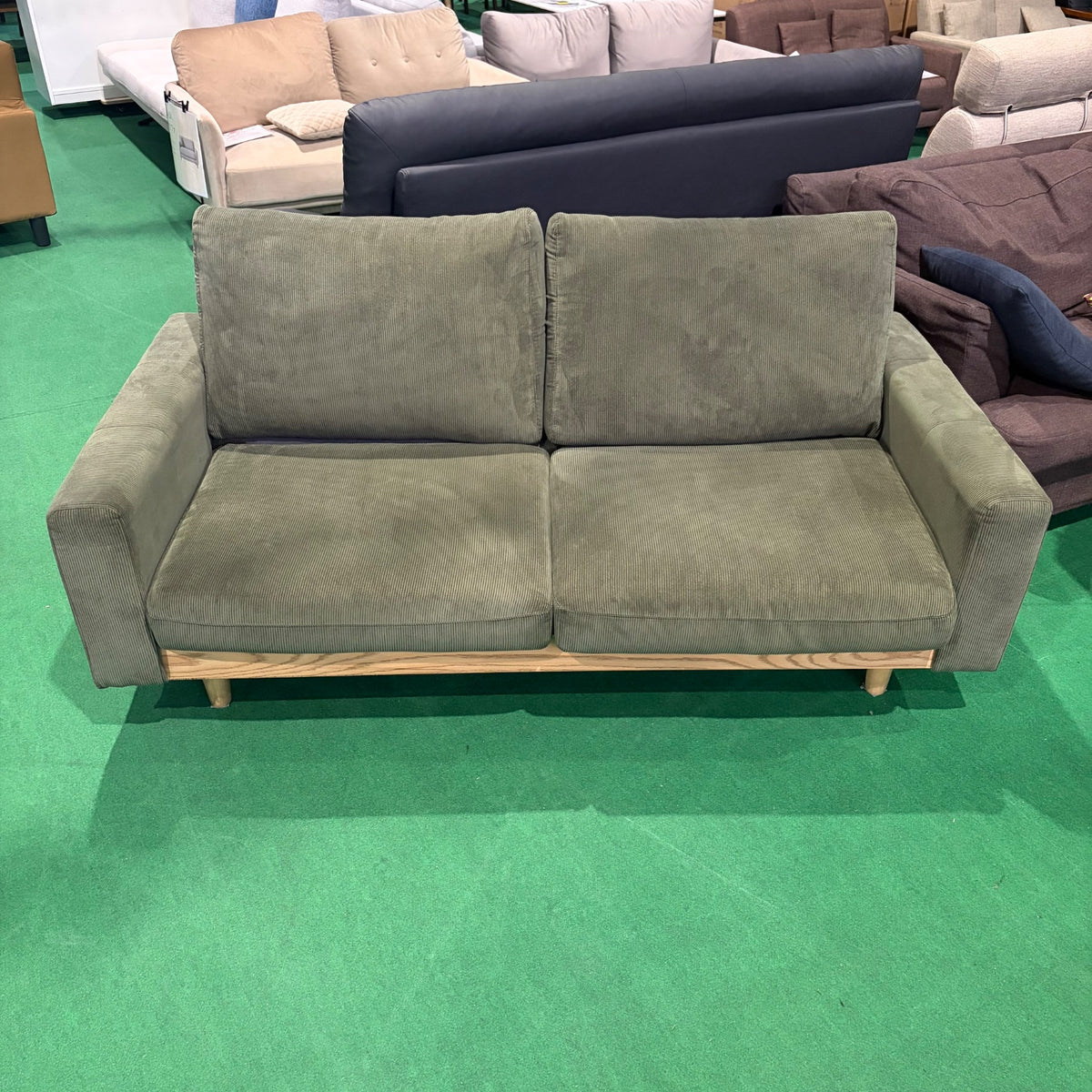 中古 ソファ 2-3人掛け オリーブ