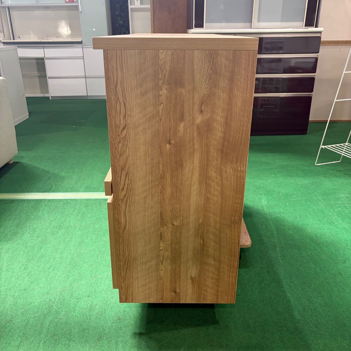 中古 食器棚 カウンタータイプ ブラウン 写真3