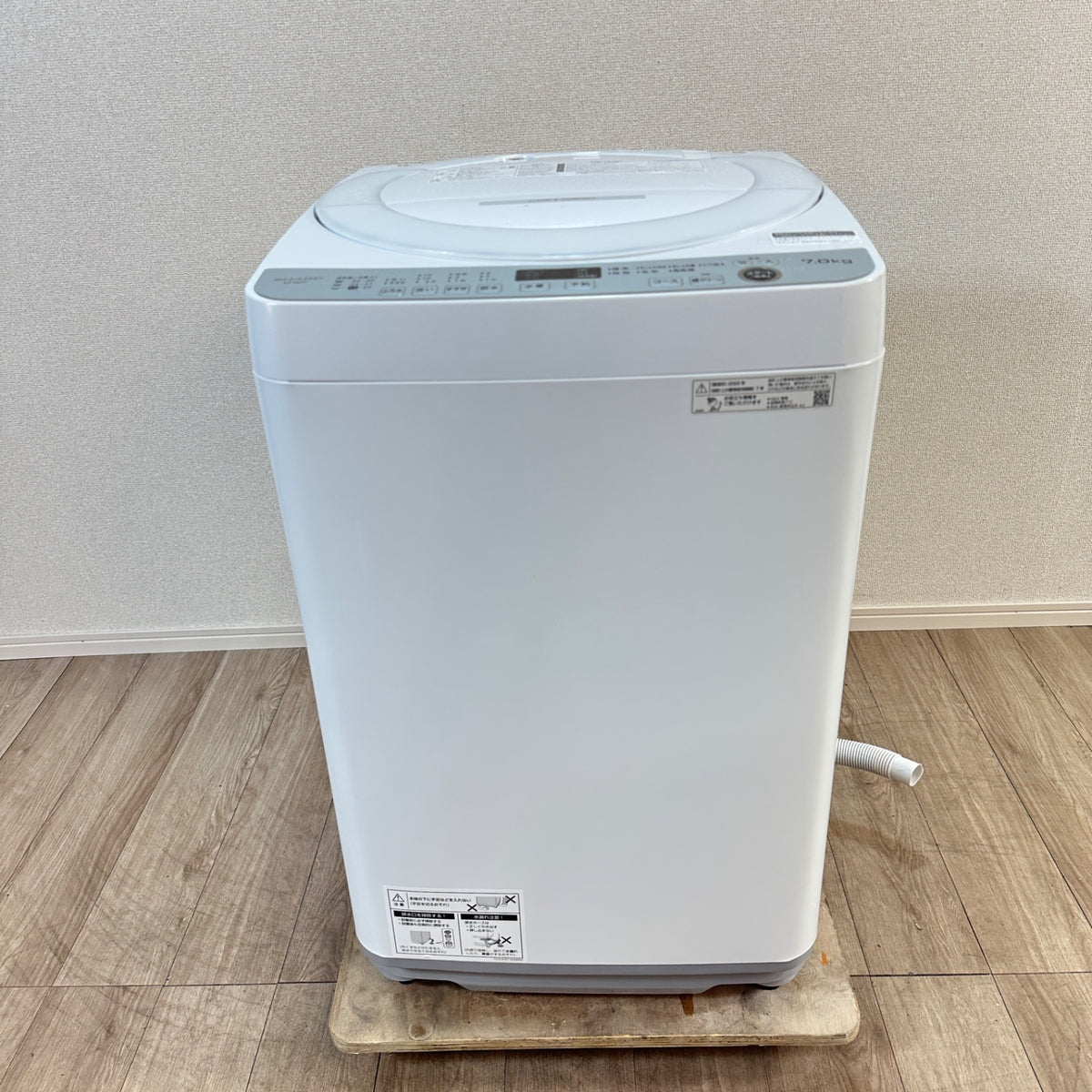 中古 縦型洗濯機 SHARP ES-GE7F 7kg 2022年製