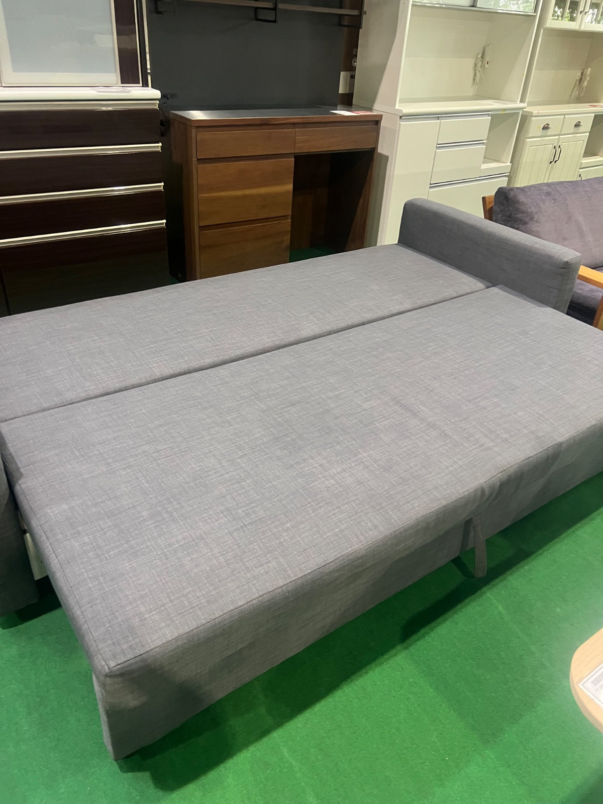 中古 ソファ 2-3人掛け グレー