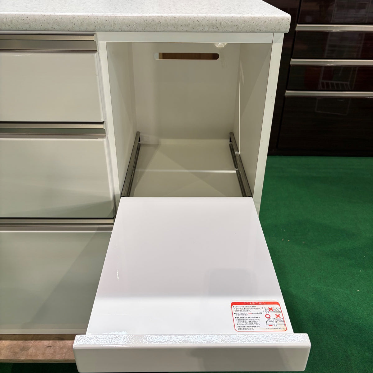 中古 食器棚 カウンタータイプ ホワイト 写真12