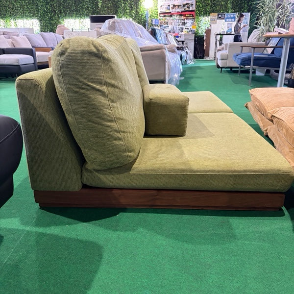中古 ソファ 2-3人掛け グリーン 写真4