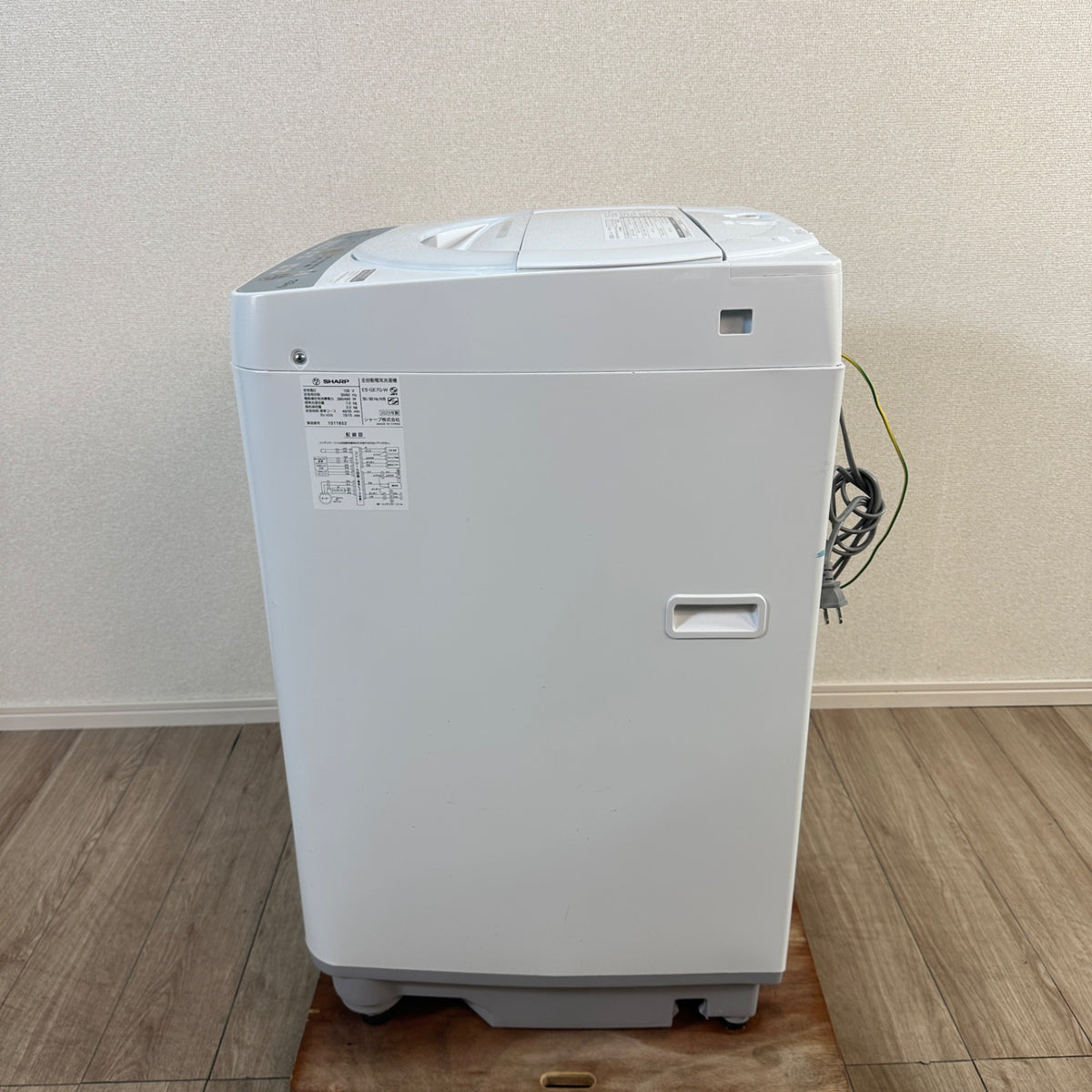 中古 縦型洗濯機 SHARP ES-GE7G 7kg 2023年製 写真3