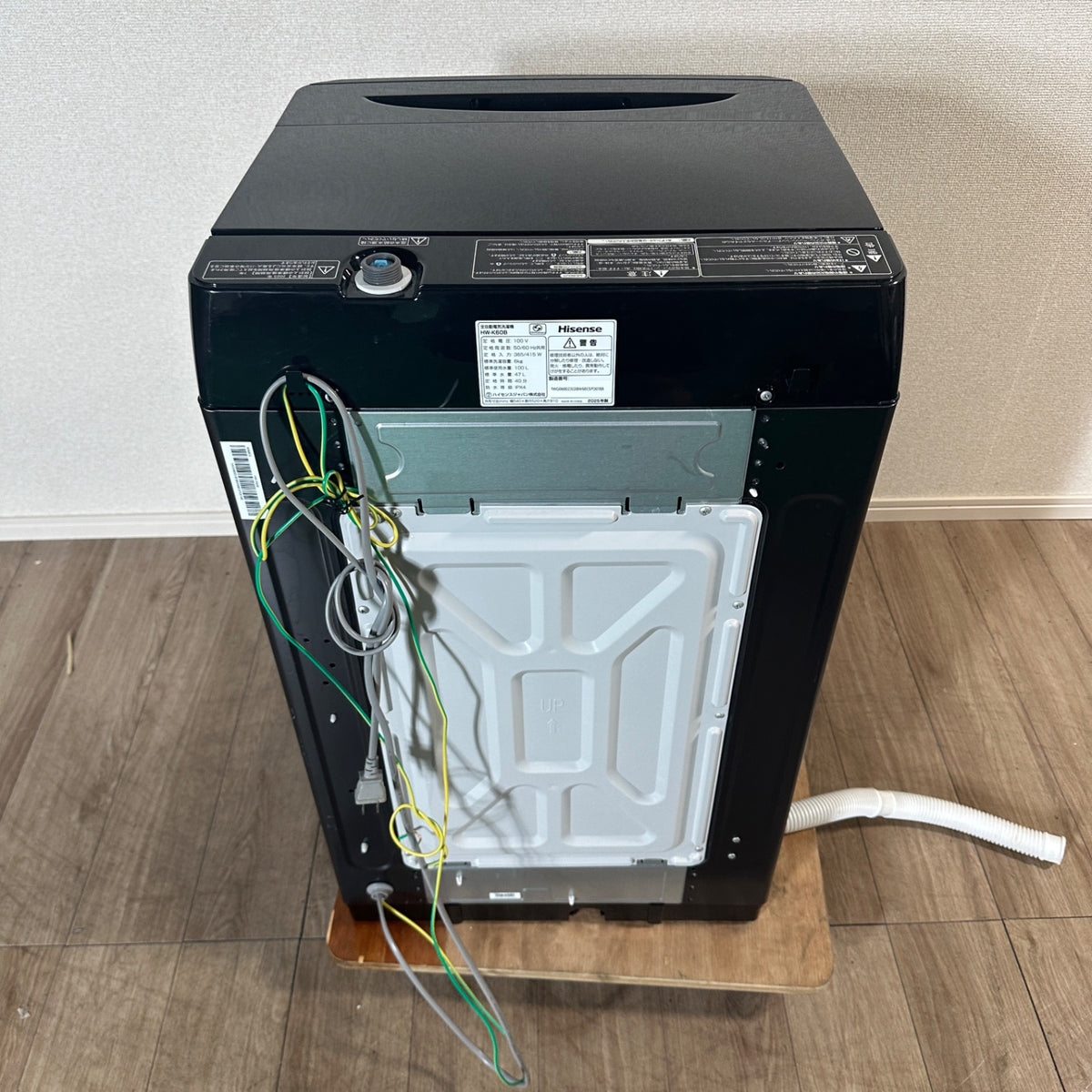 中古 縦型洗濯機 Hisense HW-K60B 6kg 2025年製
