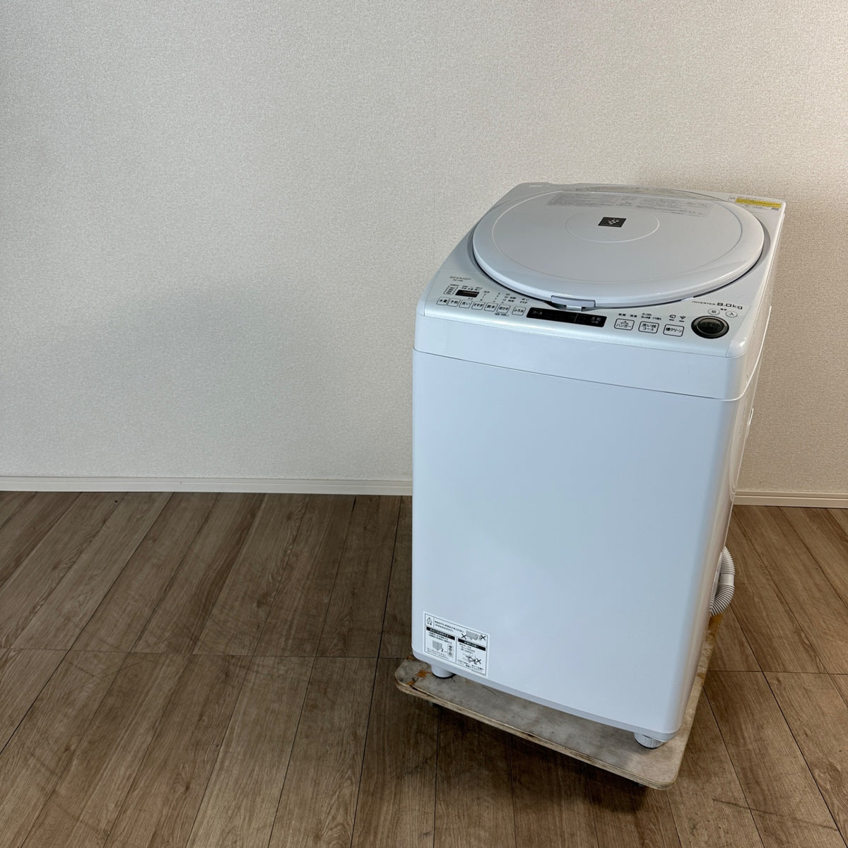 中古 縦型乾燥機付き洗濯機 SHARP ES-TX8E 8kg 2021年製
