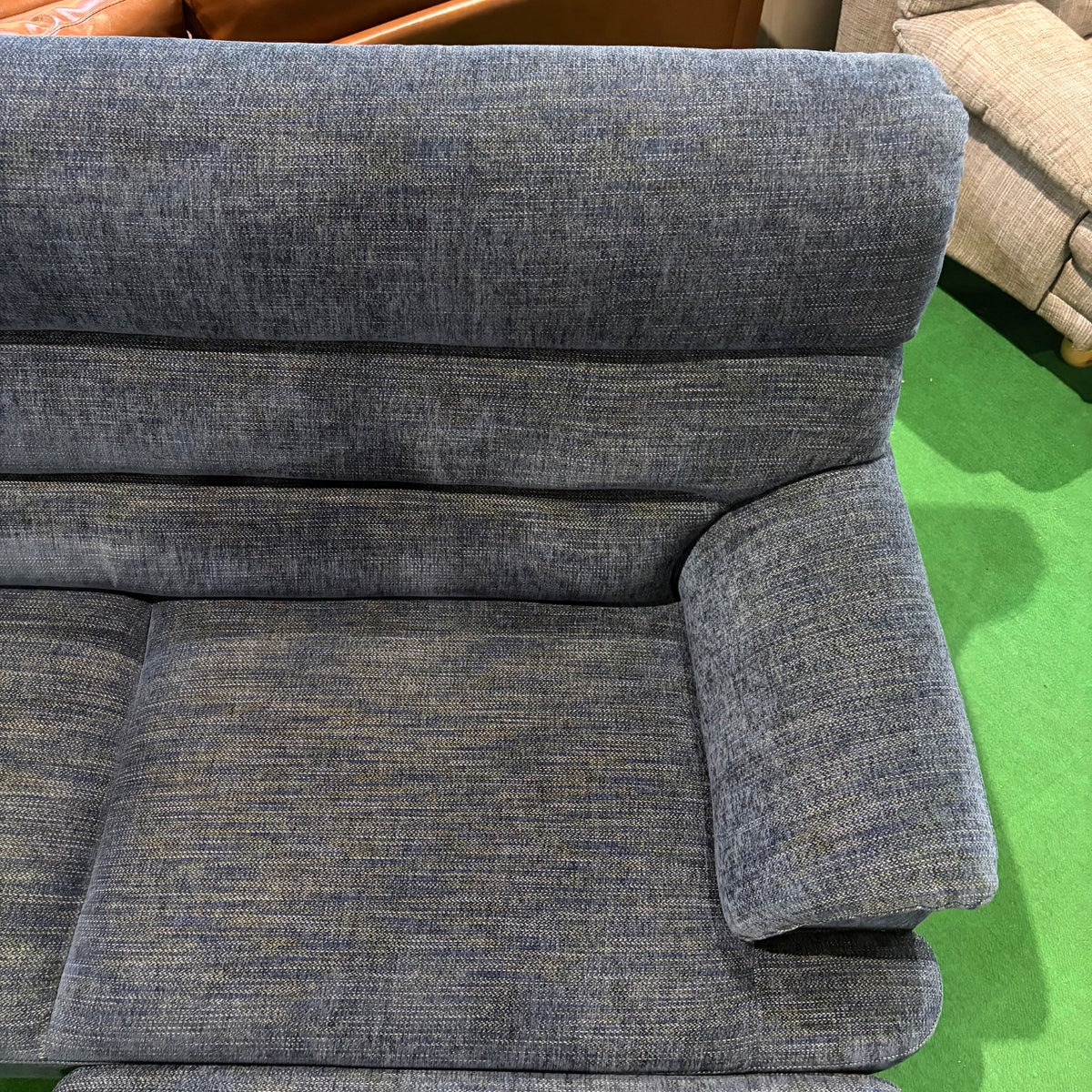 中古 ソファ 2-3人掛け ブルー