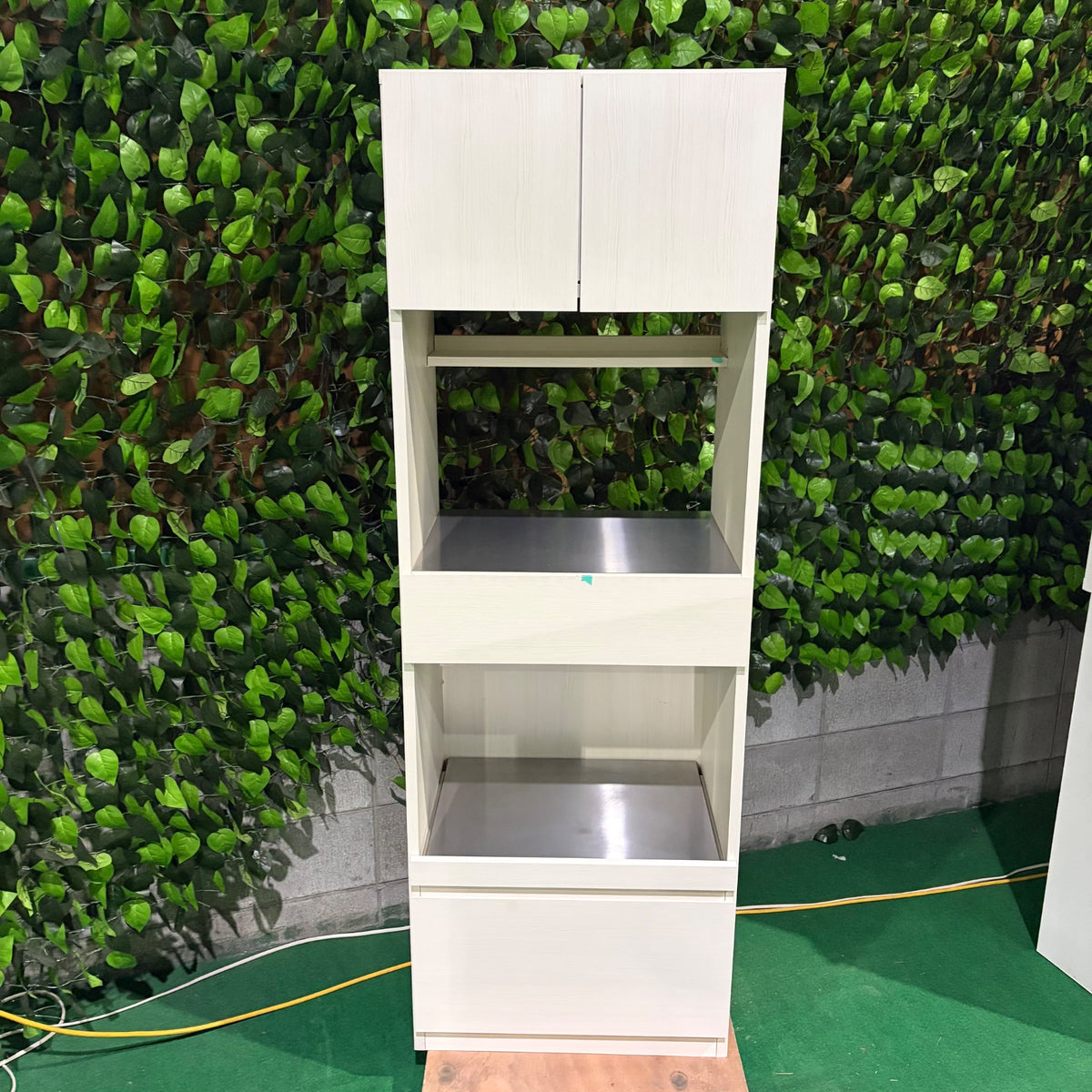 中古 食器棚 スリムタイプ(幅80cm以下) ベージュ 写真2