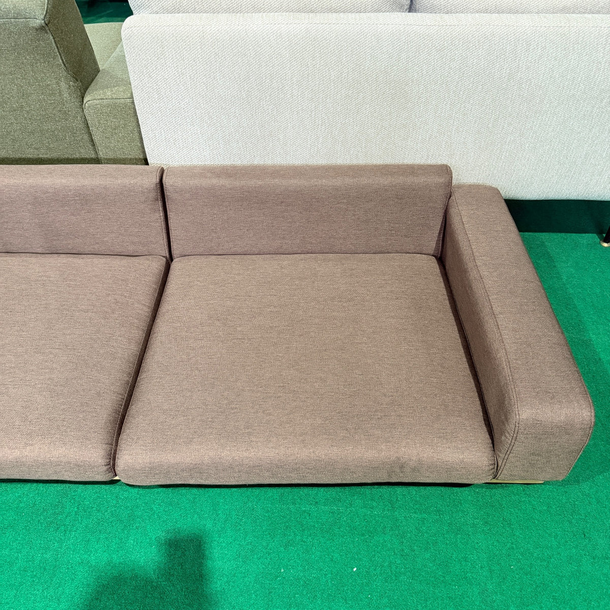 中古 ソファ 2-3人掛け ブラウン 写真8