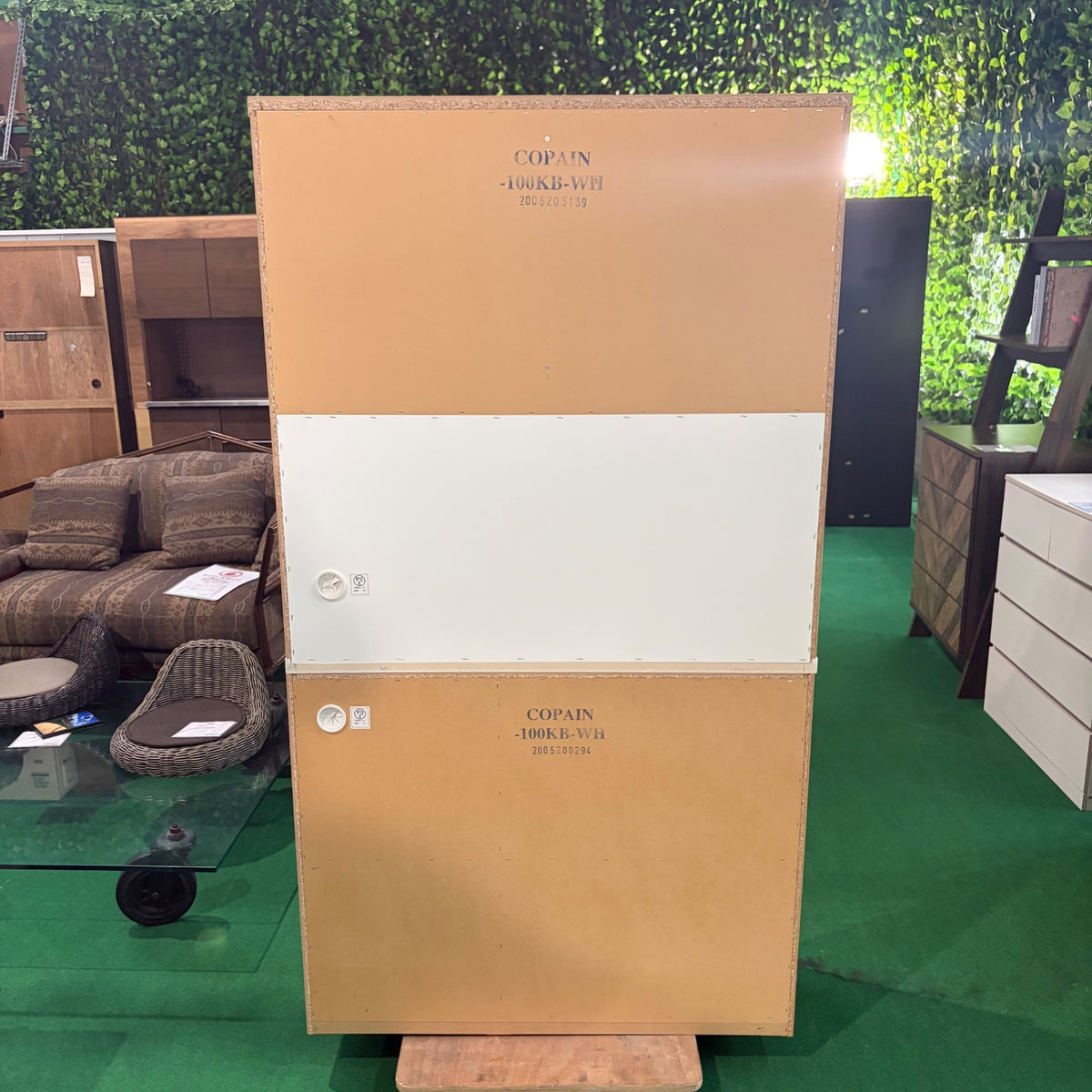 中古 食器棚 スリムタイプ(幅80cm以下) ホワイト