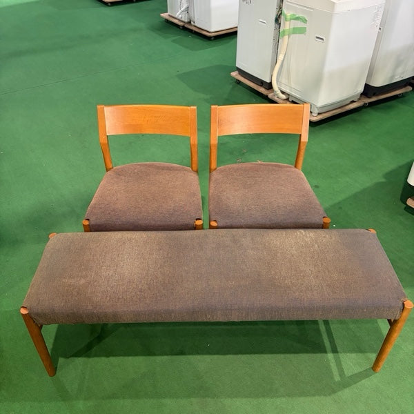 中古 ダイニングセット 4人掛け ブラウン